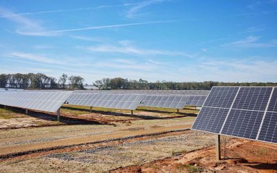 RWE's Hickory Park solar project in Georgia, which includes 40MW/80MWh of co-located battery storage. Image: RWE.
