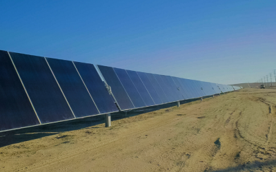 View of First Solar's thin-film PV modules at the site. Image: SJCE / Terra-Gen.