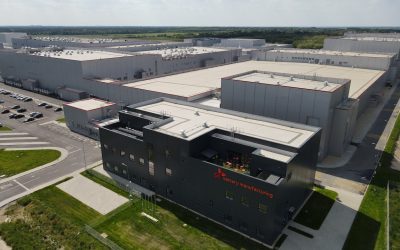 Rendering of an EV battery plant in Hungary, Europe, being built by SK Innovation. Image: Sk Innovation.