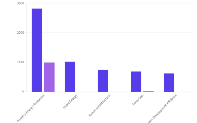 Of the five top-ranked companies by operational BESS, only two (NextEra and Terra-Gen) added any new megawatts during Q3. Image: Energy-Storage.news using S&P data.