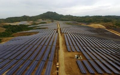 The 63.3MW Calatagan Solar Farm, which was the largest in the country when it was commissioned in 2016. Image: Solar Philippines.