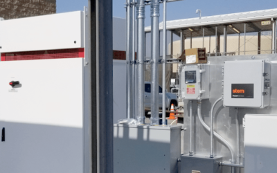 Stem Inc and third party hardware at a customer's battery storage installation.  Image: Stem Inc / CleanCapital.