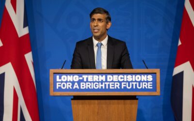 UK prime minister Rishi Sunak announces changes to his government's stance on net zero that were met with 'dismay'. Image: Simon Walker / 10 Downing Street