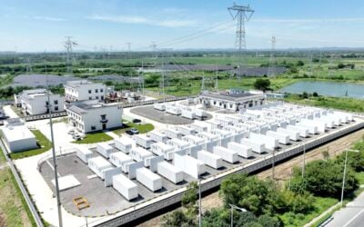 A recently completed 200MW/400MWh BESS project in China, equipped with Sungrow's PowerTitan 3.0 energy storage system, which features 600Ah cells. Image: Sungrow