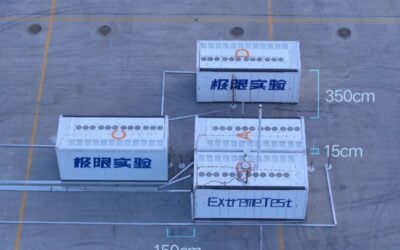 The four 5MWh Sungrow PowerTitan 2.0 BESS units set up for the LSFT. Image; Sungrow