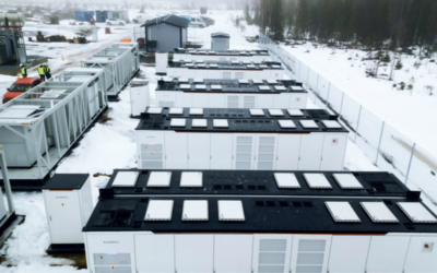 The 30MW/60MW LFP BESS project in Simo, Finland. Image: Sungrow.