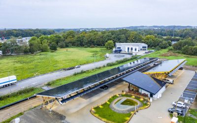 Seed and Greet EV charge station, one of just two projects in Germany featuring large-scale BESS at an EV charging facility. Image: Tesvolt.