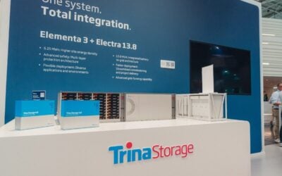 Trina Storage's Elementa + Electra 13.8MVA/25MWh integrated DC+AC solution launch. Image: Trina Storage