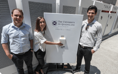 A Tesla Powerpack BESS at the University of Queensland delivered revenues from for separate grid services and wholesale streams, indicating a positive business case for batteries in the NEM. Image: University of Queensland.