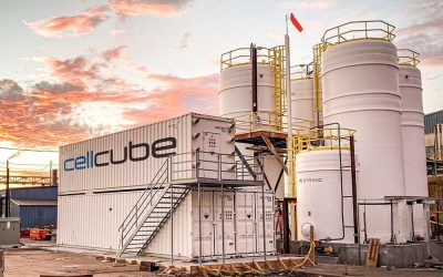CellCube VRFB deployed at US Vanadium's Hot Springs facility in Arkansas. Image: CellCube.