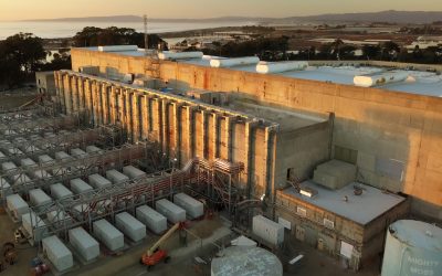 Moss Landing Energy Storage Facility came back online this quarter while a 350MW expansion to the project is under construction. Image: Vistra Energy.