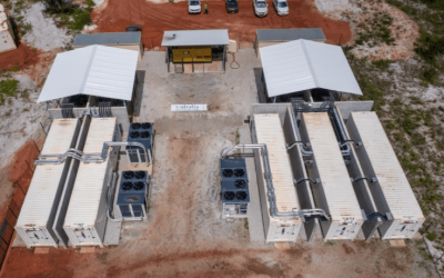 BESS installation at Voltalia's Mana Stockage project in French Guiana. Image: Voltalia.