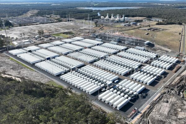Waratah Super Battery. The project is set to begin the commissioning process, Akaysha Energy said. Image: Akaysha Energy