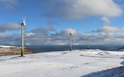 Porkeri wind farm was inaugurated at the beginning of this year, hosting seven turbines with a capacity of 6.3MW. Image: SEV.