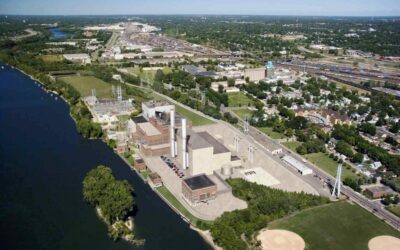 Xcel Energy's Riverside 
power plant in Minnesota which was converted from coal to combined cycle gas turbines (CCGT) in 2009. Credit: Xcel Energy