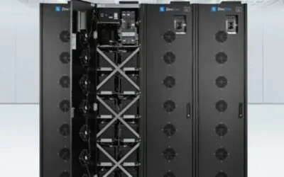 ZincFive's newest design battery cabinet for data centre UPS and peak shaving applications, launched at the start of 2023. Image: ZincFive.