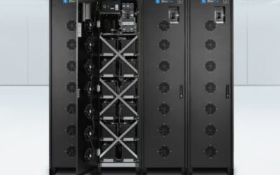 ZincFive's newest design battery cabinet for data centre UPS and peak shaving applications, launched at the start of 2023. Image: ZincFive.